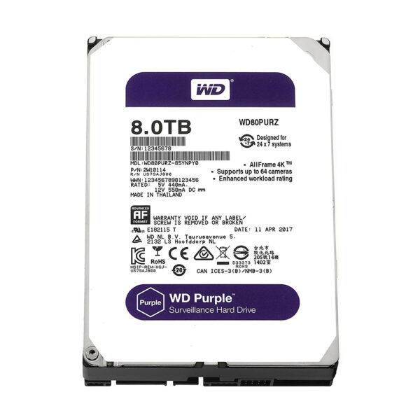 Western Digital Purple Internal Hard Drive 8TB